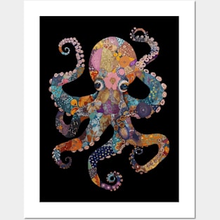 Octopus (Quilted Style) Posters and Art